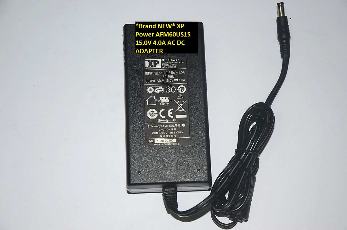 *Brand NEW* XP Power AFM60US15 AC100-240V 15.0V 4.0A AC DC ADAPTER *Brand NEW* XP Power AFM60US15 AC100-240V 15.0V 4.0A AC DC ADAPTER